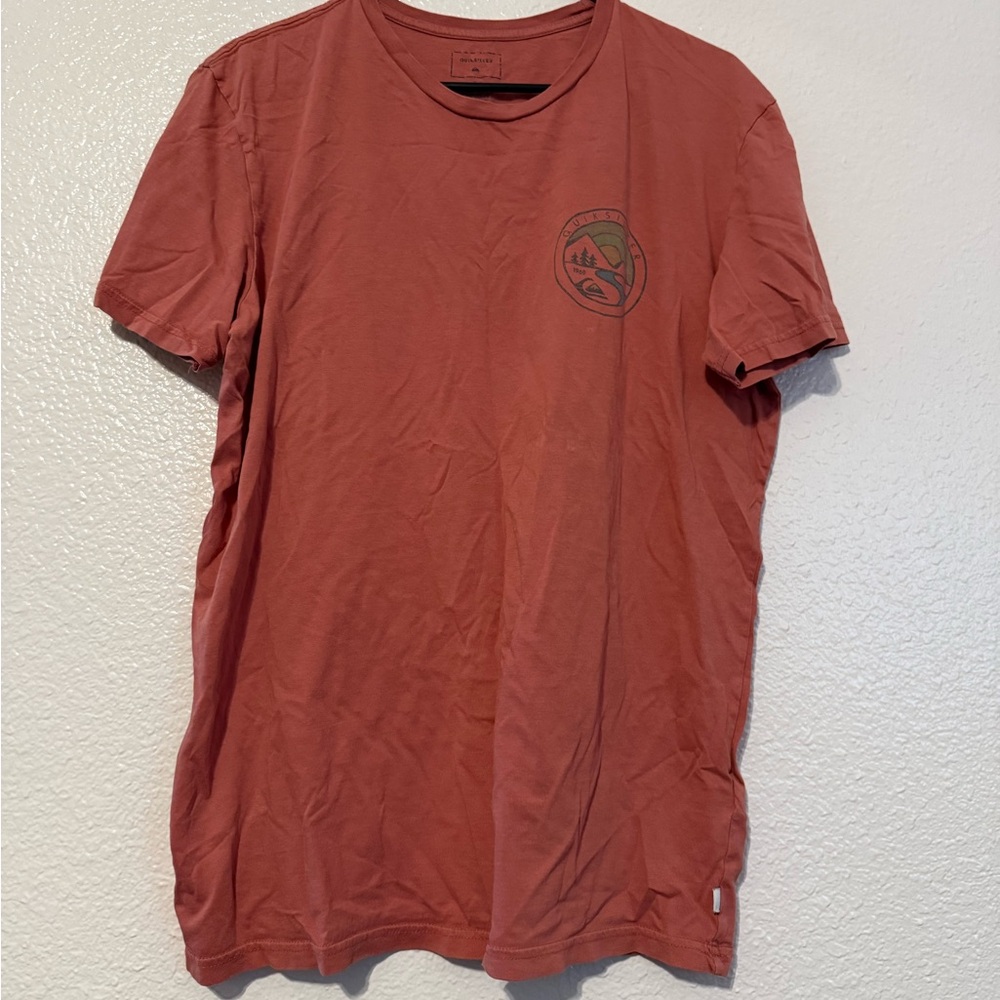 Quiksilver Men's Short Sleeve Tee - Burnt Orange